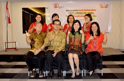 Inna Widjajanti and her team at Angels & I Children Daycare